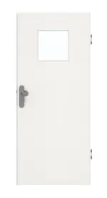 Frontansicht von GARANT Wohnungseingangstür Quer Authentic Bianco CePaL mit Lichtausschnitt LA-8