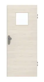 Frontansicht von GARANT Wohnungseingangstür Quer Authentic Perl GCK08 mit Lichtausschnitt LA-8