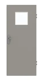 Frontansicht von GARANT Wohnungseingangstür U12115SD Platingrau GHK08 mit Lichtausschnitt LA-8