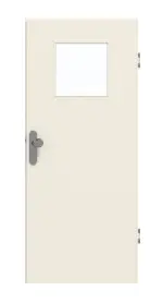 Frontansicht von GARANT Wohnungseingangstür 0140-60 Dawn Resopal mit Lichtausschnitt LA-9