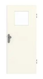 Frontansicht von GARANT Wohnungseingangstür 9417-60 Snow White CePaL mit Lichtausschnitt LA-9