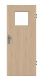 Frontansicht von GARANT Wohnungseingangstür Authentic Achat CePaL mit Lichtausschnitt LA-9