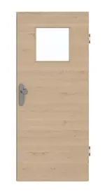 Frontansicht von GARANT Wohnungseingangstür Quer Authentic Achat GCK08 mit Lichtausschnitt LA-9