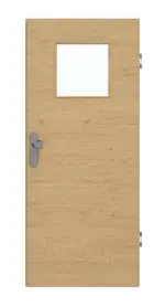 Frontansicht von GARANT Wohnungseingangstür Quer Authentic Asteiche GCK08 mit Lichtausschnitt LA-9