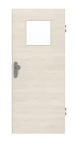 Frontansicht von GARANT Wohnungseingangstür Quer Authentic Perl GCK08 mit Lichtausschnitt LA-9