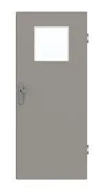 Frontansicht von GARANT Wohnungseingangstür U12115SD Platingrau GHK08 mit Lichtausschnitt LA-9