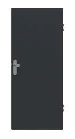 Frontansicht von GARANT Wohnungseingangstür U12000SD Vulkanschwarz GHK08