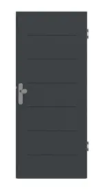 Frontansicht von Groove 11 ProLine Lack Anthrazit RAL 7016 Wohnungseingangstür - Hörmann