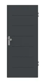 Frontansicht von Signum 11 Basic Lack Anthrazit RAL 7016 Wohnungseingangstür - Huga