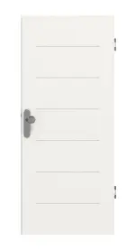 Frontansicht von Signum 11 Basic Lack Verkehrsweiß RAL 9016 Wohnungseingangstür - Huga