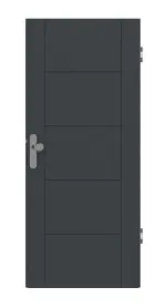 Frontansicht von Groove 13 ProLine Lack Anthrazit RAL 7016 Wohnungseingangstür - Hörmann