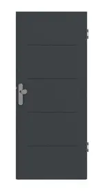 Frontansicht von Signum 14 Basic Lack Anthrazit RAL 7016 Wohnungseingangstür - Huga
