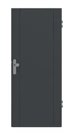 Frontansicht von Groove 16 ProLine Lack Anthrazit RAL 7016 Wohnungseingangstür - Hörmann