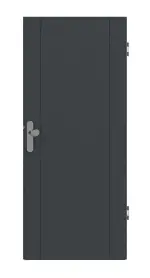 Frontansicht von Signum 16 Basic Lack Anthrazit RAL 7016 Wohnungseingangstür - Huga