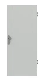 Frontansicht von Signum 16 Basic Lack Grau RAL 7035 Wohnungseingangstür - Huga