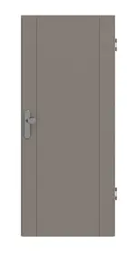 Frontansicht von Signum 16 Basic Lack Taupe RAL 7048 Wohnungseingangstür - Huga