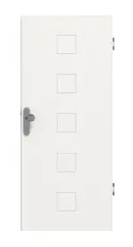 Frontansicht von Signum 19 Basic Lack Verkehrsweiß RAL 9016 Wohnungseingangstür - Huga