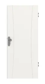 Frontansicht von Signum 20 Basic Lack Verkehrsweiß RAL 9016 Wohnungseingangstür - Huga