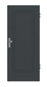 Frontansicht von Groove 21 ProLine Lack Anthrazit RAL 7016 Wohnungseingangstür - Hörmann
