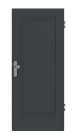 Frontansicht von Signum 21 Basic Lack Anthrazit RAL 7016 Wohnungseingangstür - Huga