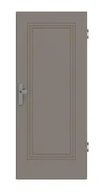 Frontansicht von Signum 21 Basic Lack Taupe RAL 7048 Wohnungseingangstür - Huga