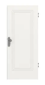 Frontansicht von Signum 21 Basic Lack Verkehrsweiß RAL 9016 Wohnungseingangstür - Huga