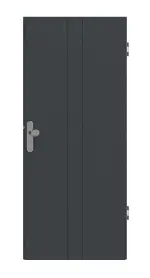 Frontansicht von Groove 23 ProLine Lack Anthrazit RAL 7016 Wohnungseingangstür - Hörmann