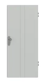 Frontansicht von Signum 23 Basic Lack Grau RAL 7035 Wohnungseingangstür - Huga