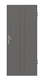 Frontansicht von Huga Wohnungseingangstür Signum 23 Hygge grau RAL 7037 Lack Concept