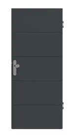 Frontansicht von Signum 27 Basic Lack Anthrazit RAL 7016 Wohnungseingangstür - Huga