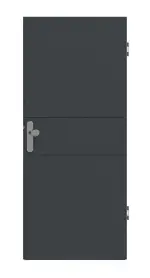 Frontansicht von Signum 29 Basic Lack Anthrazit RAL 7016 Wohnungseingangstür - Huga