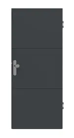 Frontansicht von Groove 31 ProLine Lack Anthrazit RAL 7016 Wohnungseingangstür - Hörmann