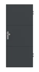 Frontansicht von Signum 31 Basic Lack Anthrazit RAL 7016 Wohnungseingangstür - Huga