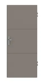 Frontansicht von Signum 31 Basic Lack Taupe RAL 7048 Wohnungseingangstür - Huga