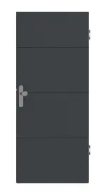 Frontansicht von Signum 34 Basic Lack Anthrazit RAL 7016 Wohnungseingangstür - Huga