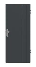 Frontansicht von Groove 39 ProLine Lack Anthrazit RAL 7016 Wohnungseingangstür - Hörmann