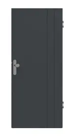 Frontansicht von Signum 39 Basic Lack Anthrazit RAL 7016 Wohnungseingangstür - Huga