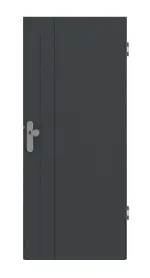 Frontansicht von Groove 44 ProLine Lack Anthrazit RAL 7016 Wohnungseingangstür - Hörmann