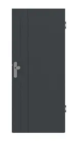 Frontansicht von Signum 44 Basic Lack Anthrazit RAL 7016 Wohnungseingangstür - Huga