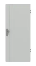 Frontansicht von Groove 44 ProLine Lack Grau RAL 7035 Wohnungseingangstür - Hörmann