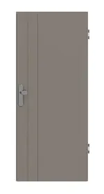 Frontansicht von Signum 44 Basic Lack Taupe RAL 7048 Wohnungseingangstür - Huga