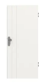 Frontansicht von Signum 44 Basic Lack Verkehrsweiß RAL 9016 Wohnungseingangstür - Huga