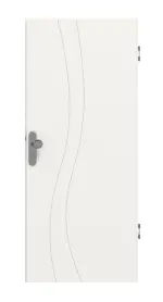 Frontansicht von Signum 51 Basic Lack Verkehrsweiß RAL 9016 Wohnungseingangstür - Huga