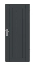 Frontansicht von Signum 54 Basic Lack Anthrazit RAL 7016 Wohnungseingangstür - Huga