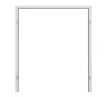 Frontansicht von GARANT Blendrahmen für Doppelflügeltüren Authentic Grigio CePaL mit runder Kante