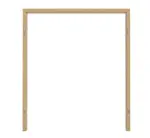 Frontansicht von GARANT Blockrahmen für Doppelflügeltüren Authentic Asteiche CePaL mit runder Kante