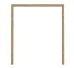 Frontansicht von GARANT Blockrahmen für Doppelflügeltüren Authentic Risseiche CePaL mit runder Kante