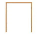 Frontansicht von GARANT Blockrahmen für Doppelflügeltüren Buche Exklusiv CePaL mit runder Kante