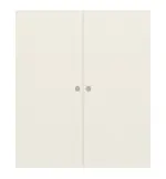 Frontansicht von WESTAG Doppelflügel-Schiebetür Bretagne Typ 3001 Weißlack