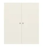 Frontansicht von WESTAG Doppelflügel-Schiebetür Klassik Weiß A 223 RAL 9010 PortaLit CPL